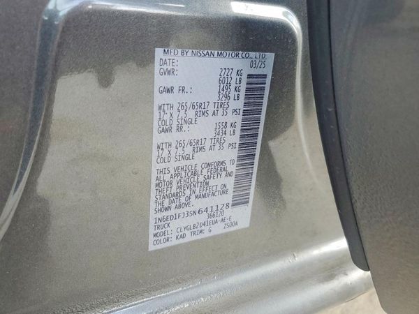 2025 NISSAN FRONTIER