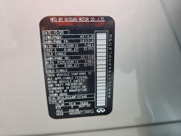 2021 INFINITI QX50 Essential
