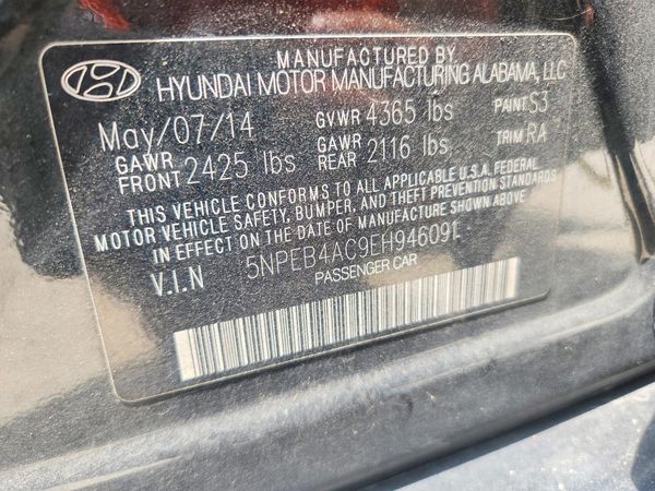 2014 HYUNDAI SONATA