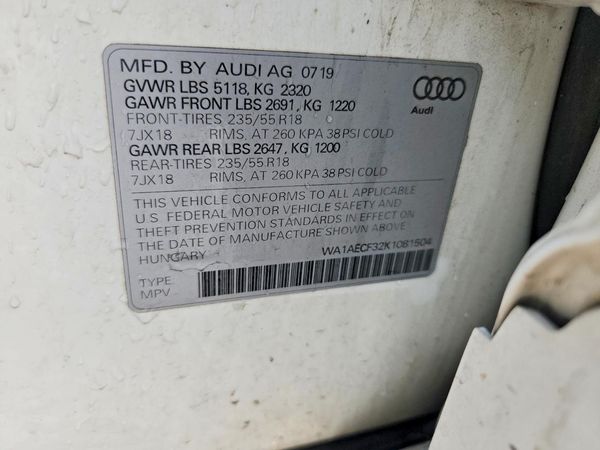 2019 AUDI Q3