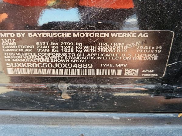2018 BMW X5