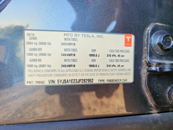 2018 TESLA MODEL S