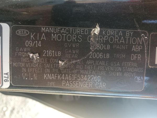 2015 KIA FORTE