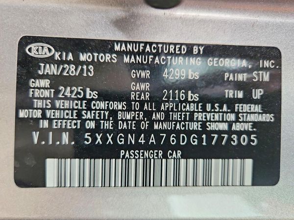 2013 KIA OPTIMA