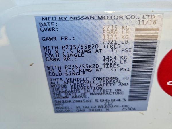 2019 NISSAN PATHFINDER