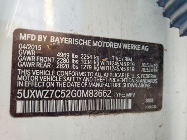 2016 BMW X3