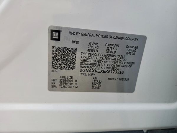2019 CHEVROLET EQUINOX LT (2LT)