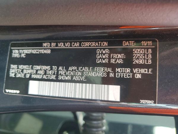2012 VOLVO S60