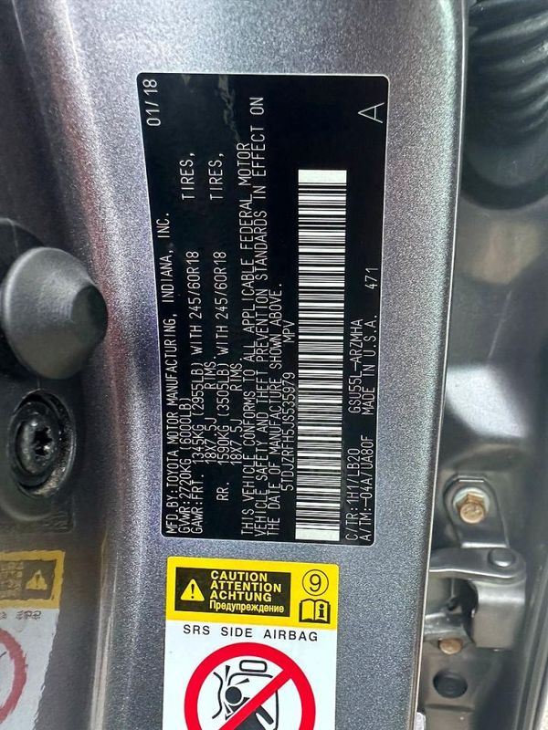 2018 TOYOTA HIGHLANDER SE/XLE