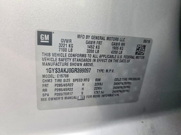 2016 CADILLAC ESCALADE Standard