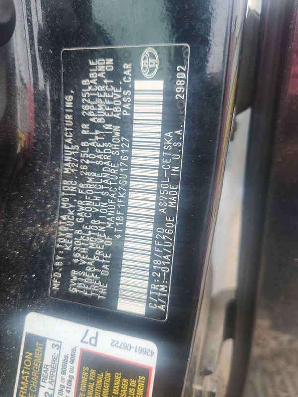 2016 TOYOTA CAMRY
