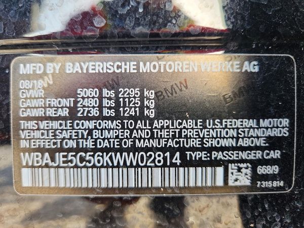 2019 BMW 540