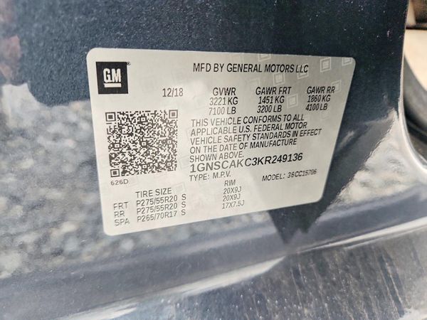 2019 CHEVROLET TAHOE LS