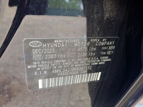 2024 HYUNDAI SONATA SEL — VINS
