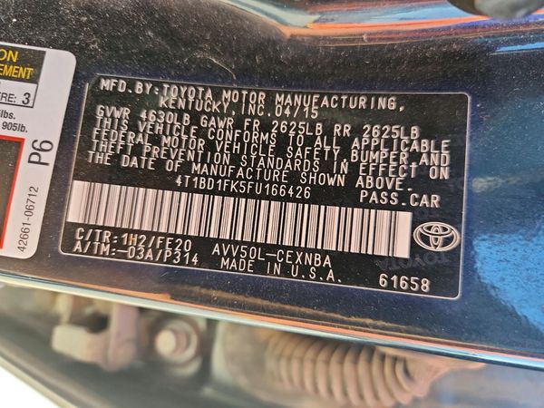 2015 TOYOTA CAMRY Hybrid