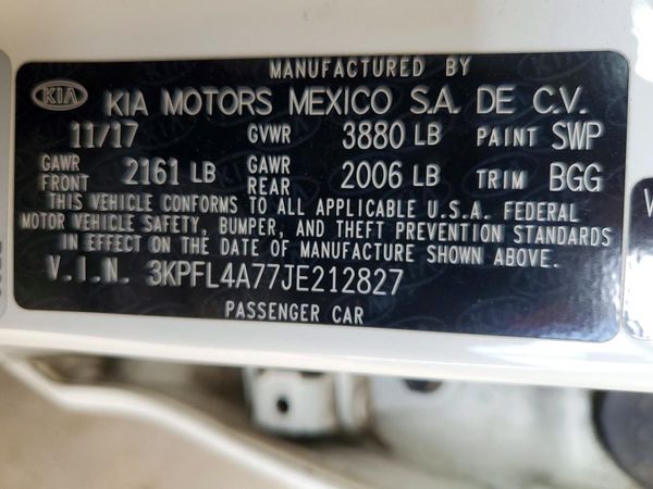 2018 KIA FORTE LX Pop,S,EX