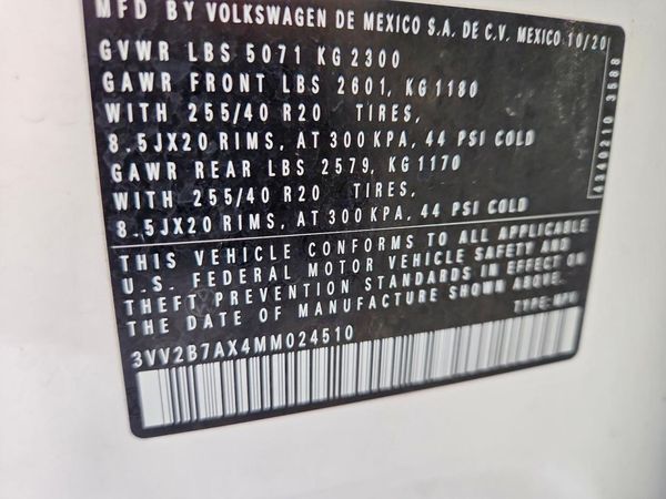 2021 VOLKSWAGEN TIGUAN