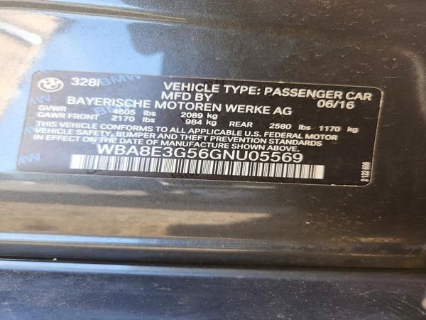 2016 BMW 328 xDrive SA