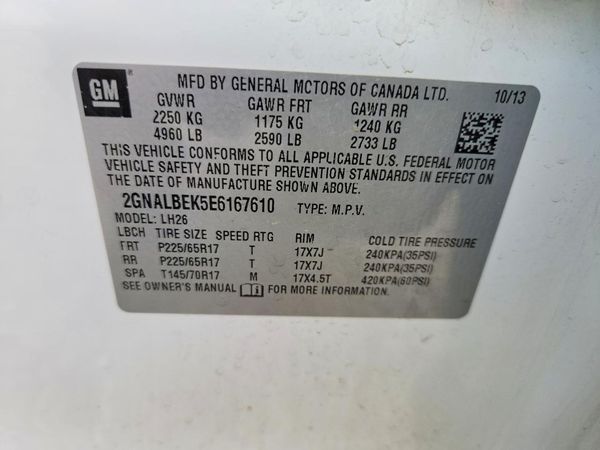 2014 CHEVROLET EQUINOX 1LT