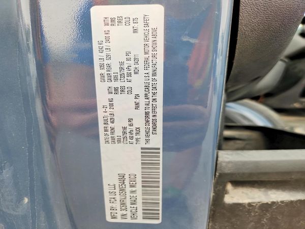 2021 RAM PROMASTER 3500
