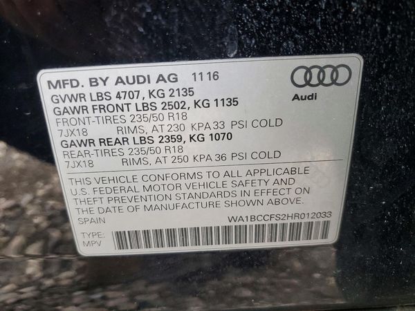 2017 AUDI Q3