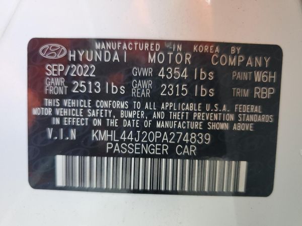2023 HYUNDAI SONATA