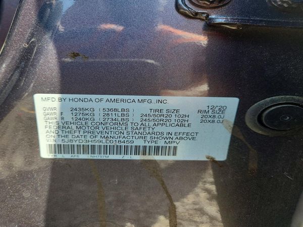 2020 ACURA MDX TECH 7P