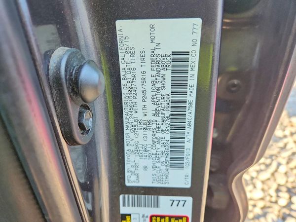 2015 TOYOTA TACOMA Delux Grade