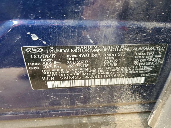 2020 HYUNDAI SANTA FE Limited