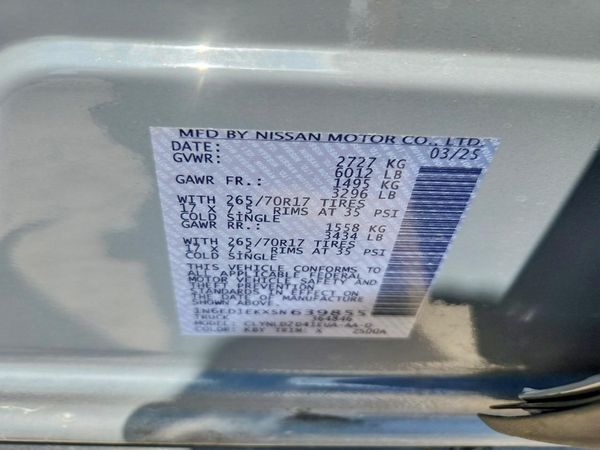 2025 NISSAN FRONTIER