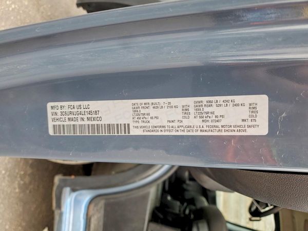 2020 RAM PROMASTER 3500 VF