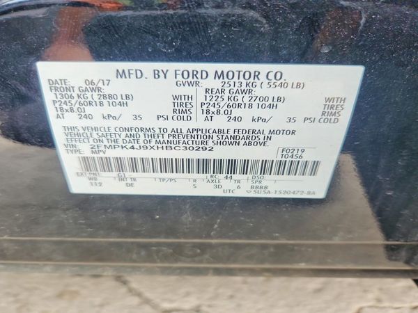 2017 FORD EDGE SEL