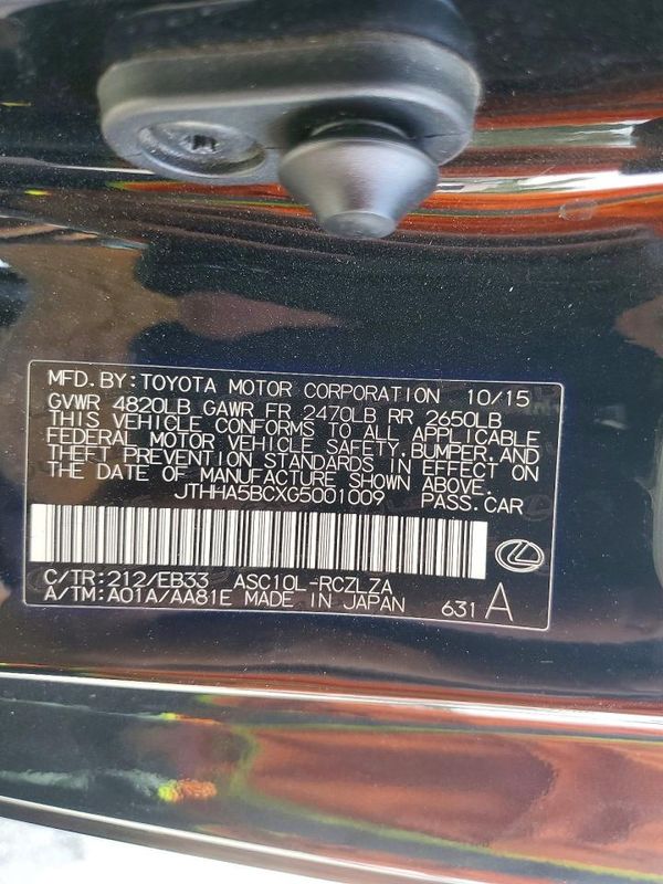 2016 LEXUS RC 200t