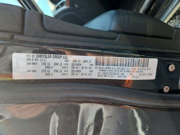 2012 JEEP CHEROKEE Overland — VINS