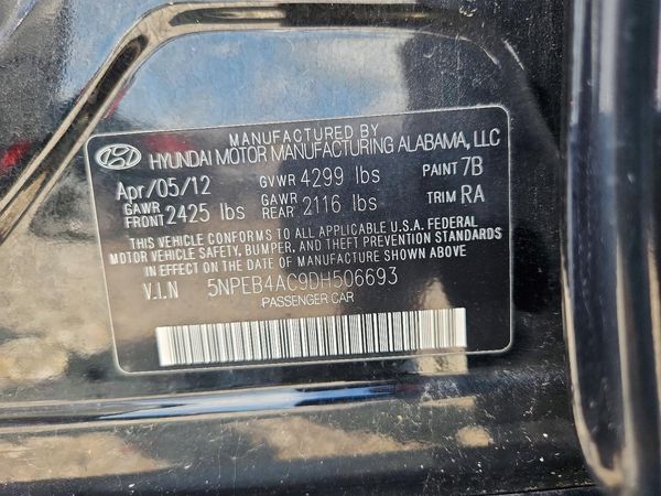 2013 HYUNDAI SONATA