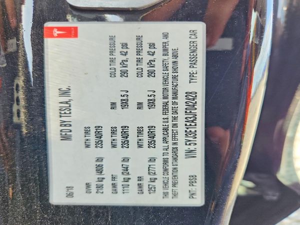2018 TESLA MODEL 3