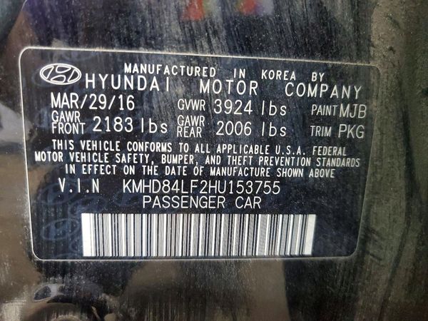 2017 HYUNDAI ELANTRA