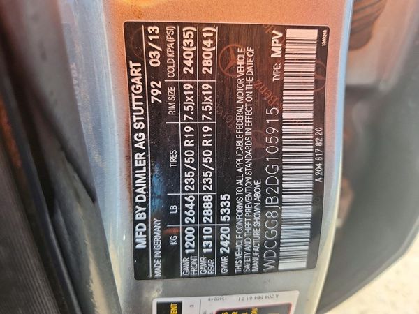 2013 MERCEDES-BENZ GLK GLK350 4-MATIC