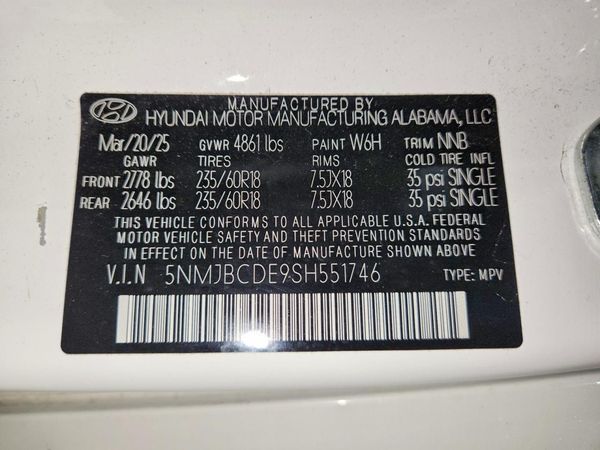 2025 HYUNDAI TUCSON SEL