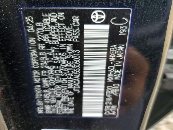 2025 TOYOTA PRIUS — VINS