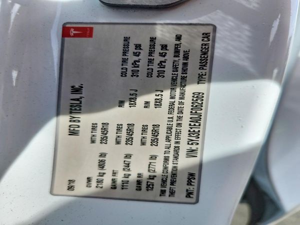 2018 TESLA MODEL 3