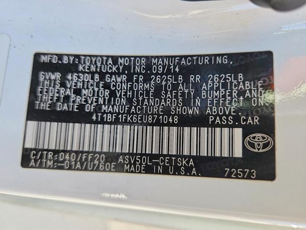 2014 TOYOTA CAMRY