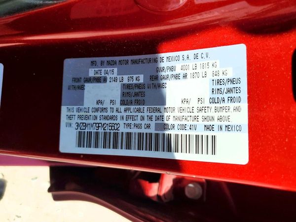 2015 MAZDA 3 Grand Touring/GT