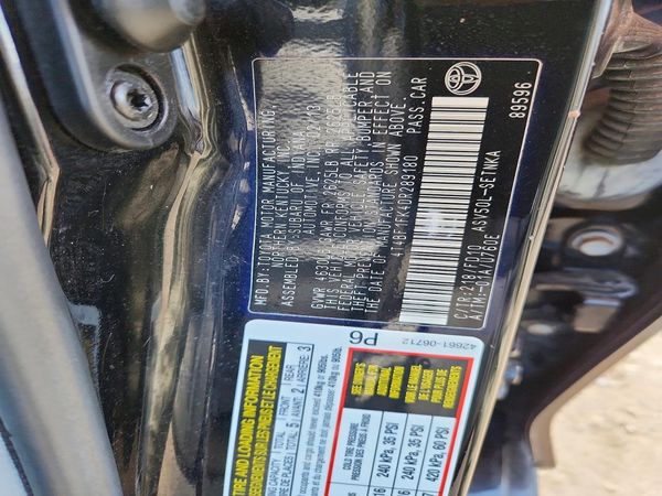 2013 TOYOTA CAMRY — VINS