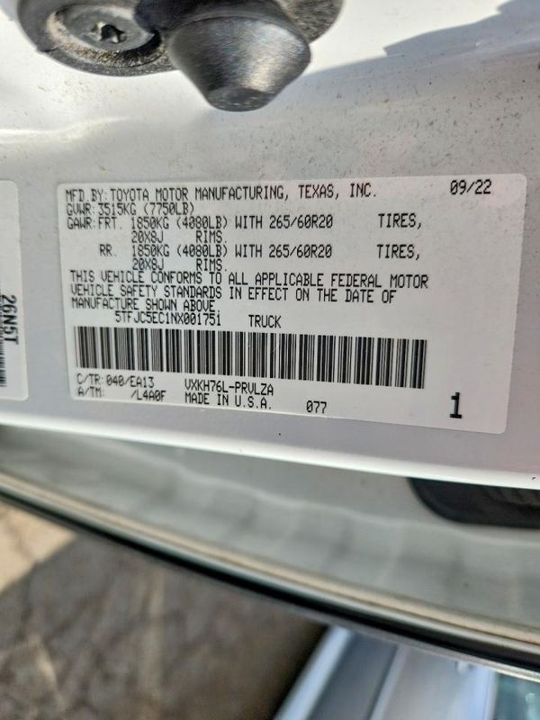 2022 TOYOTA TUNDRA Limited