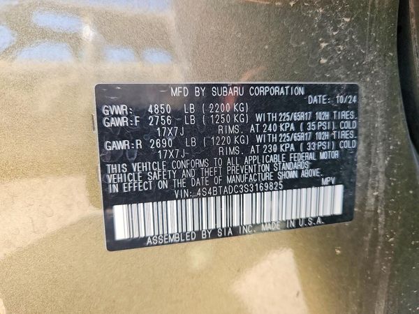 2025 SUBARU OUTBACK