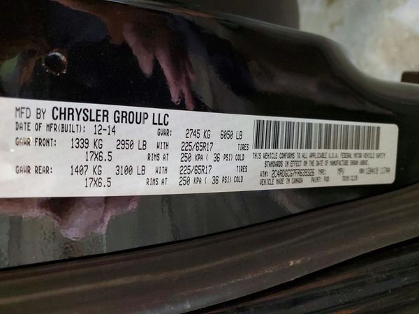 2015 DODGE GRAND CARAVAN SXT