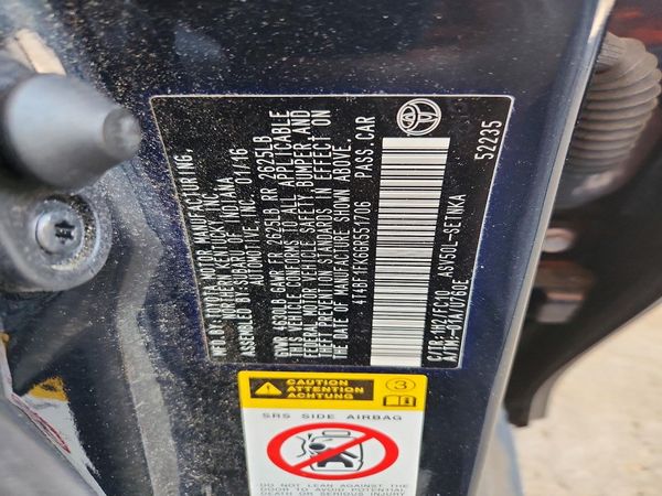 2016 TOYOTA CAMRY
