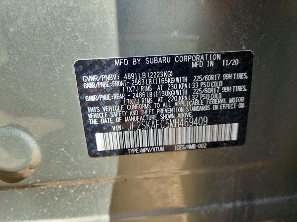 2021 SUBARU FORESTER Premium