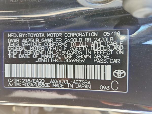 2018 TOYOTA CAMRY LE/SE/XLE/XSE